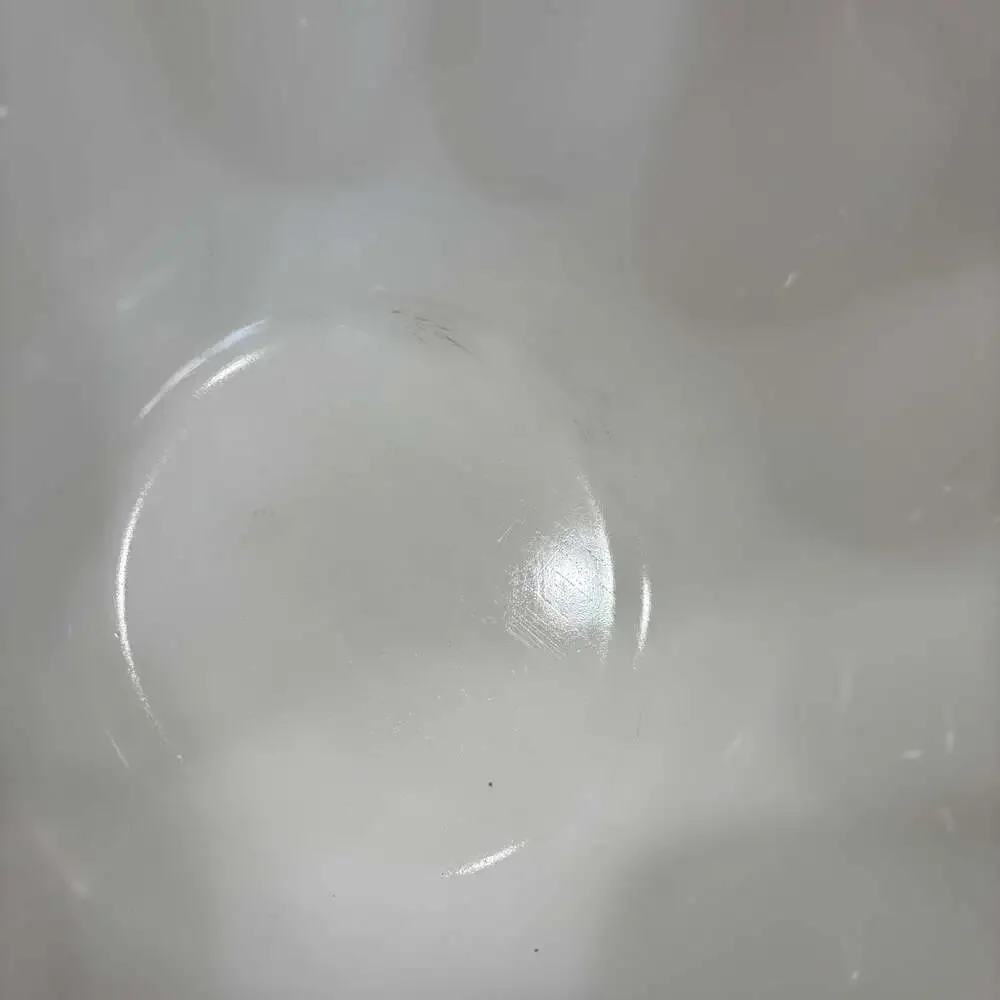Vintage Hazel Atlas Milk Glass Punch/Mixing Bowl Thumbprint Ovals Pattern